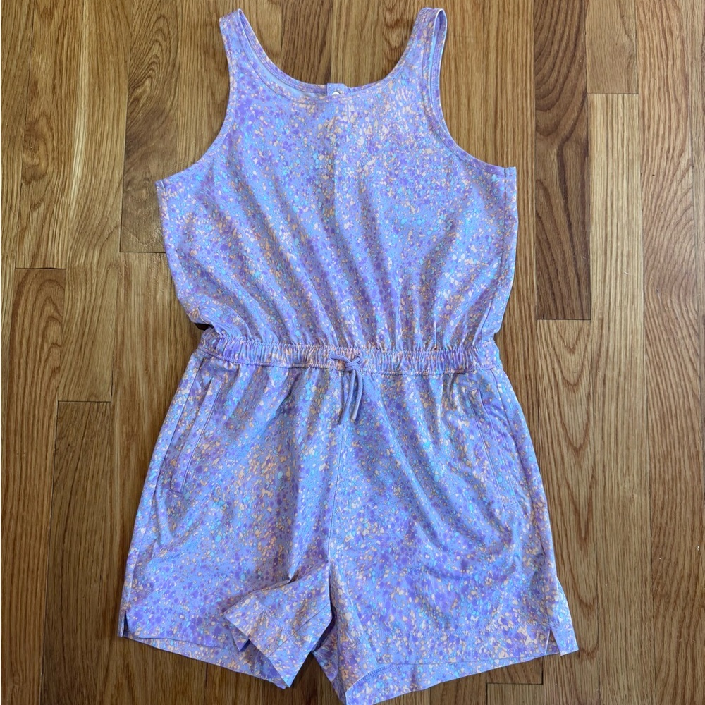 Athleta Girls Lavender Speckled Romper